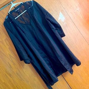 Victoria’s Secret black silk robe
